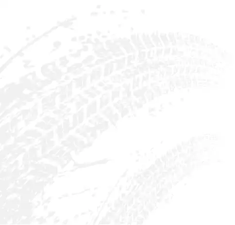 Tire tracks on a white background